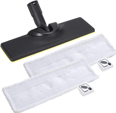 Stoomreiniger Borstelkop - Vloerreiniger Accessoire - Grondig Reinigen - Voor Harde Oppervlakken - 33 x 20 x 5 cm - Zwart
