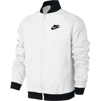 Veste zippée Nike de couleur unie avec logo imprimé pour homme Vêtements d'extérieur Blanc 832225-100 XL white