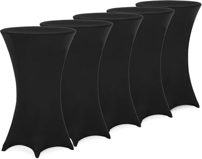 Statafelhoezen Ø 60-65/70-75/80-85 cm - Stretch Tafelhoes voor Bruiloften en Evenementen