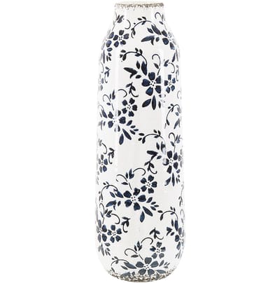MULAI - Bloemenvaas - Wit - 35 cm Keramiek