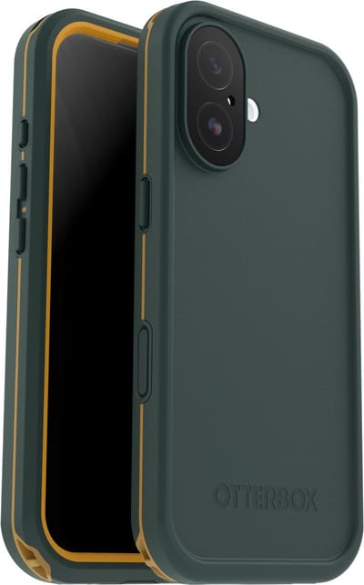 OtterBox Fre Hoesje Geschikt voor Apple iPhone 17 | Compatibel met MagSafe / Qi2 | Full Protect Case | Waterdicht | IP68 | Duurzaam | Groen