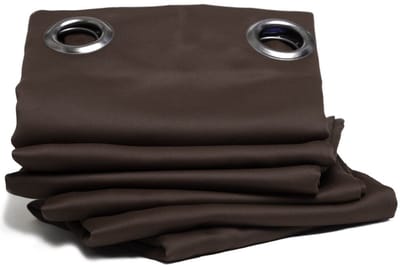 MOONDREAM LumenControl™ Verduisteringsgordijn | Licht+zonwering | EU-fabricaat | Oogjes | Bruin MC610 | 140B x 300L cm