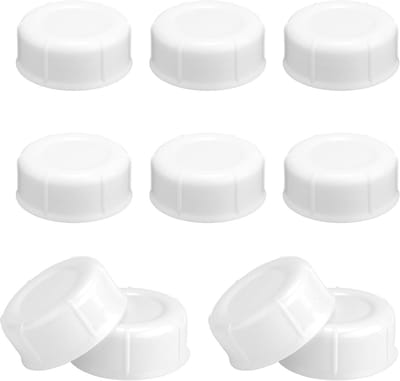 10 Stuks Smalle Flessendoppen voor Babyflessen, BPA-vrije Vervangingsdoppen voor Reizen en Opslag, Geschikt voor Ameda en Andere Merken
