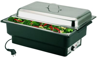 Elektrische Bain Marie - Warmhoudbak - Buffet Warm Houden - Temperatuurregeling - 57 x 35 x 28 cm - Zilver