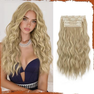Clip-in Haarverlenging Krullend 40 cm - Dik & Volume - 4 Delige Set Synthetisch