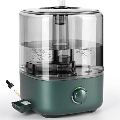 Luchtbevochtiger - Vernevelaar - Verbeter Luchtkwaliteit - Stille Ultrasone Werking - 5 Liter Capaciteit - Groen