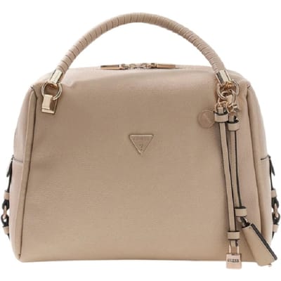 Guess Danya Satchel dames taupe tas in synthetisch materiaal met logo