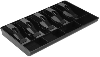 Kassalade Invoeging - Geldvak Kassalade - Geld Organiseren - Afneembaar Geldvak - 40 x 25 x 4 cm - Zwart