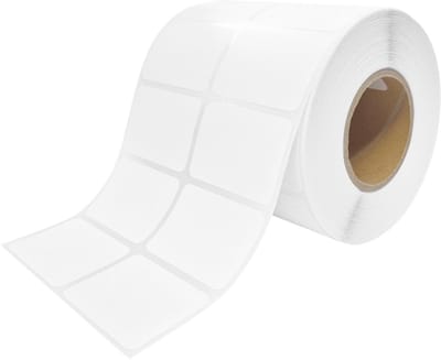 CombiCraft zelfklevende etiketten op rol 50 x 35 mm PP voor TT printers - 2500 etiketten