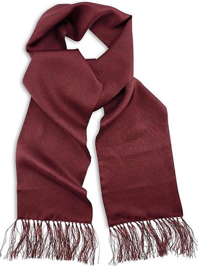 We Love Ties - Sjaals - Smokingsjaal Paisley Nuance bordeaux - bordeauxrood
