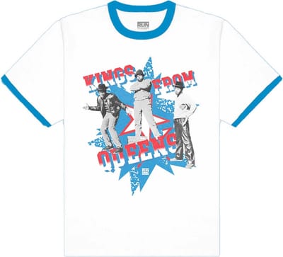 Run DMC - Kings From Queens Heren T-shirt - S - Wit
