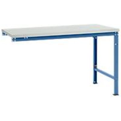 Manuflex aanbouwtafel UNIVERSAL Speciaal, tafelblad melamine, 1500 x 1000, briljantblauw