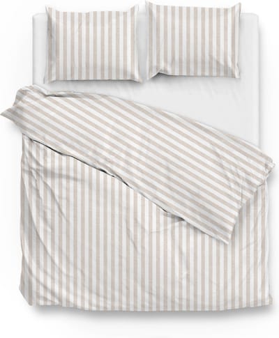 Zohome Banda-di-Lino Dekbedovertrek - Tweepersoons - Katoen - 200x200-220cm - Beige