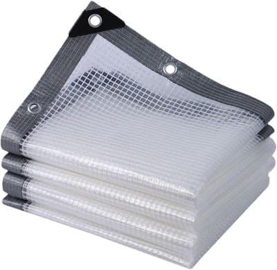 Waterdicht Zeil - Robuust Doek - Buiten Beschermen - UV-Bestendig Materiaal - 65 x 65 voet - Transparant