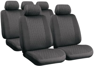 Stoelhoezen Set Glamur – Antraciet Grijs – Stijlvolle Bescherming en Luxe voor je Auto