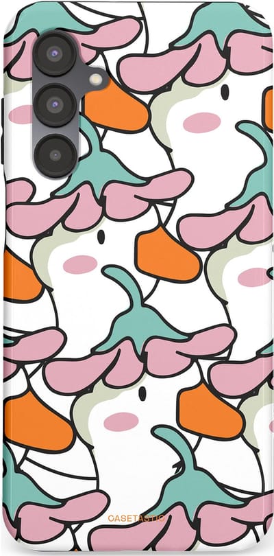 Casetastic Hoesje Geschikt voor Samsung A16 - Stijlvolle Beschermende Duo-layer Case - Bloempjeshoed