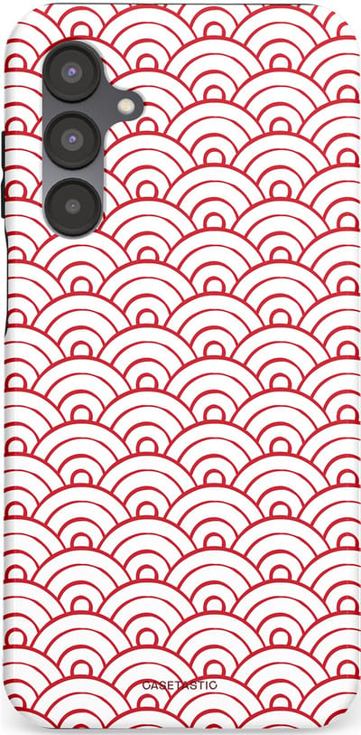Casetastic Hoesje Geschikt voor Samsung A16 - Stijlvolle Beschermende Duo-layer Case - Golfjes