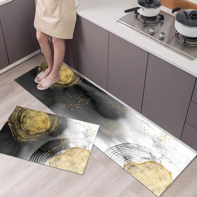 Keukenvloermat Woonkamer Slaapkamer Gebiedskleden Balkon Hal Tapijt Badkamer Absorberend Antislip Entree Deurmat Gebedskussen 40cmx60cm 1pc