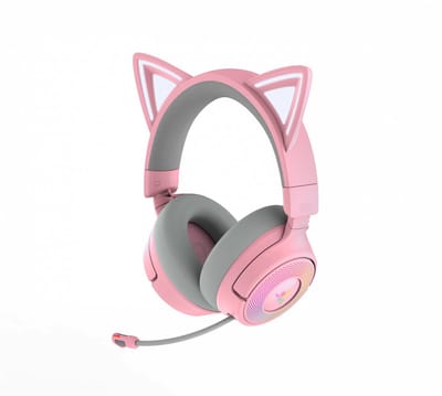 Razer Kraken Kitty V3 Pro Wireless RGB Gaming Headset - Quartz