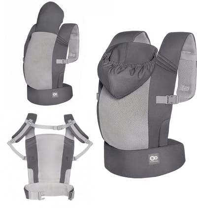 Kinderkraft CARRYBEE - Draagzak - Lichtgewicht - tot 20 kg - Grijs