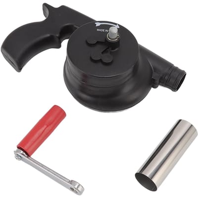 Handzwengel BBQ-blazer Lichtgewicht Draagbare ABS Barbecueventilator voor Camping Picknick Open haard black