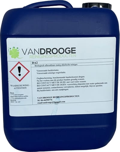 DA-2 Krachtige Vloerreiniger 25 liter - Tegen Olie, Vet & Zwarte Strepen - Industrieel Vloerreiniger Concentraat