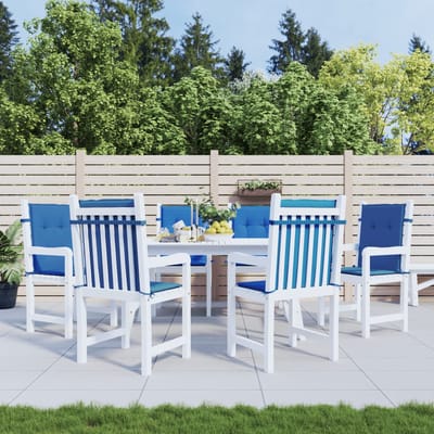 vidaXL - Tuinstoelkussens - 6 - st - 100x50x3 - cm - oxford - stof - koningsblauw