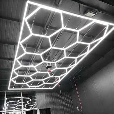 Zeshoekige LED Verlichting - Honingraat Lampen - Werkplaats Verlichten - Ultrahelder Licht - 73920 Lumen - Wit