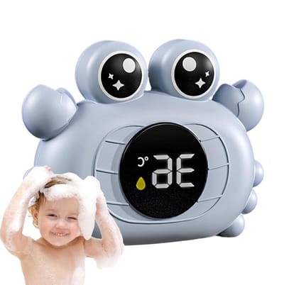 Badthermometer voor kinderen - Zwemspeelgoed bad - Veilig badplezier - Visuele temperatuurindicatie - 12 x 12 x 5 cm - Krab