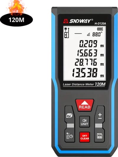 Livano Laserafstandsmeter - Laser - Afstandsmeter - Afstandmeter - Rangefinder - Digitale Meetlint - Precisiegereedschap - 120 Meter
