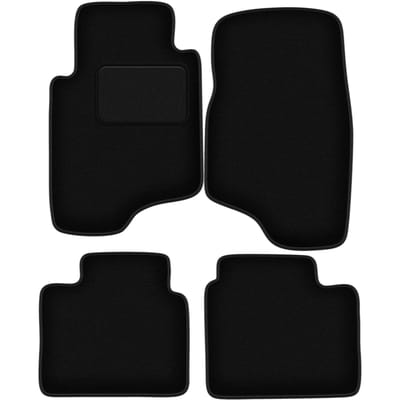 Zwarte veloursmatten voor: Mitsubishi Pajero II terreinwagen (1991-1999)