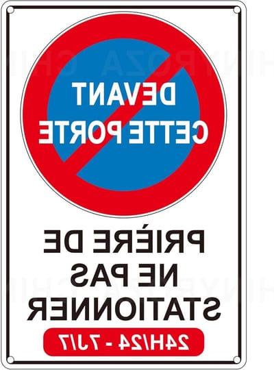Verkeersbord Niet Parkeren - Parkeerverbod Bord Aluminium - Toegang Vrijhouden - Reflecterend Oppervlak - 30x20 cm - Zwart