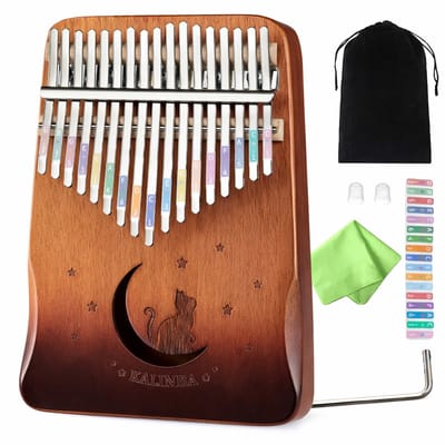 Kalimba 17 Tonen - met Hoes & Accessoires - Duimpiano