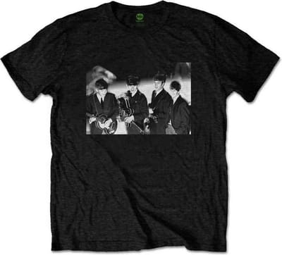 The Beatles - Smiles Photo Heren T-shirt - S - Zwart