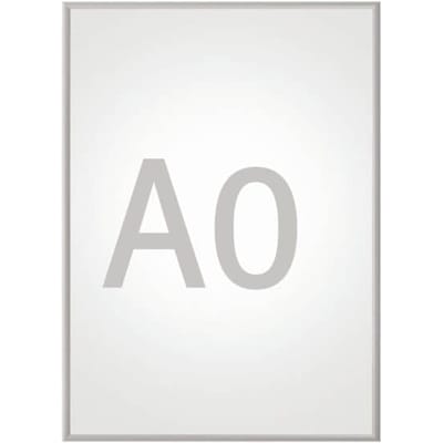 Maul MAULstandard 6604008 Klapframe Zilver 1 x DIN A0 1 stuk(s) (b x h x d) 885 x 1233 x 20 mm