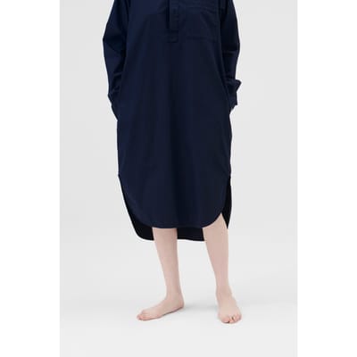 Tekla Unisex Poplin, Night Shirt True Navy Größe: XXS | Nachtwäsche Outlet | Unisex | Schwarz