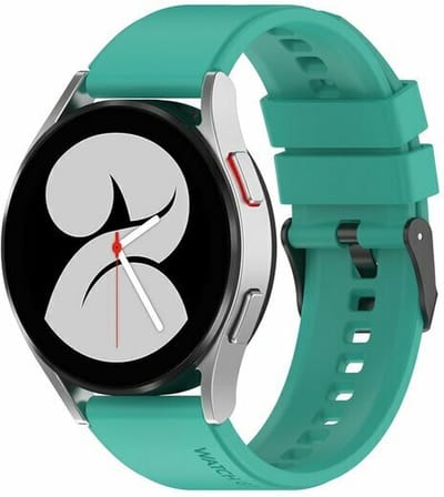 By Qubix - Geschikt voor Garmin bandje - Geschikt voor Garmin Vivomove 3 / HR / Luxe / Sport / Style / Trend - Siliconen gesp bandje - Turquoise - Smartwatch bandje 20mm