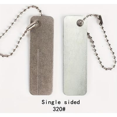 1 st Mini Draagbare Diamant Slijpsteen Vis Haak Slijp Gereedschap Mes Slijper Slijpt Messen, Vis Haken, Priemen, En Vingernagels Met Gemak One Side 320Grit white