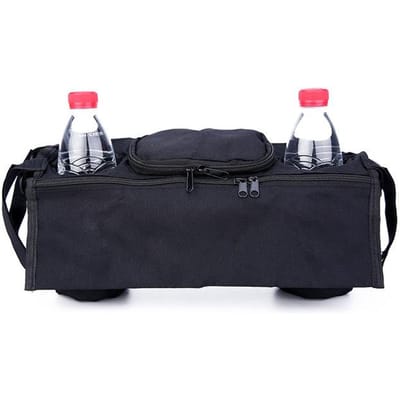 Baby kinderwagen accessoires organizer baby kinderwagen kinderwagen fles bekerhouder hangende tas voor kinderwagen buggy baby kinderwagen rolstoel tas zwart