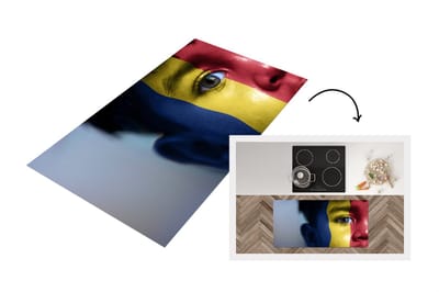 Keukenloper - Loper keuken - Vlag van Roemenië - 120x60 cm - Keukenloper vinyl