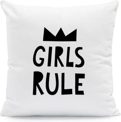 Kussens kinderkamer | Kussenhoes Girls Rule | Kinderkamer | Sierkussenhoes