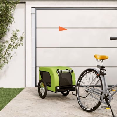 Honden Fietskar - Huisdierkar Reiskar - Veilig Vervoer Huisdier - Waterafstotende Oxford Stof - Niet Gespecificeerd - Groen