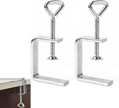Verstelbare schroefklemmen voor tafel en werkplaats, 2 stuks, ideaal voor slaapkamer, keuken en badkamer