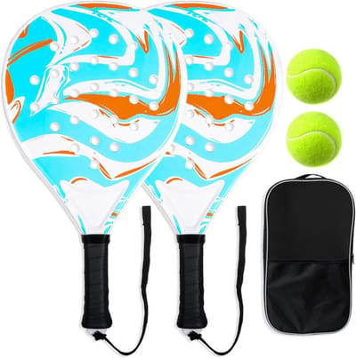 Pickleball Peddels - Sport Rackets - Buiten Sporten - Lichtgewicht Carbonvezel - 435 x 33 x 93 cm - Zwart
