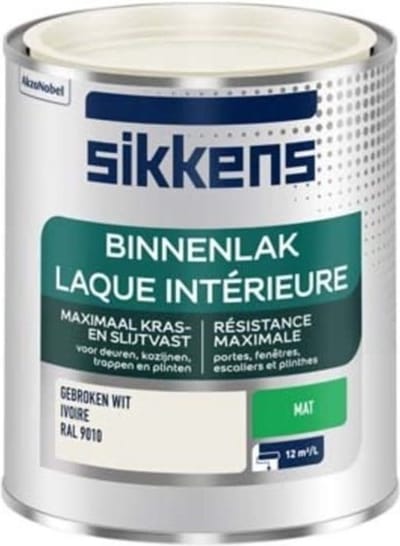 Sikkens - Binnenlak Mat - Ral 9010 - 750 Ml