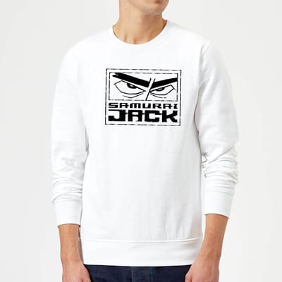 Samurai Jack Stylised Logo Sweatshirt - White - S