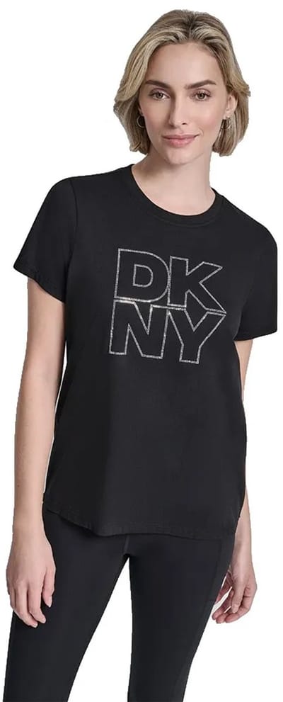 Dkny Dp6t1533 T-shirt Met Korte Mouwen Zwart M Vrouw