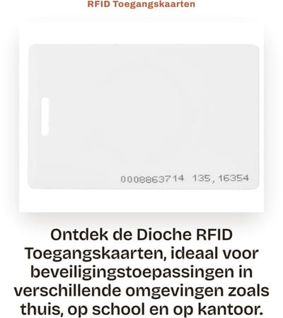 Dailygoods- Toegangskaart 10 Stuks - RFID Lezen - 125 KHz - Proximity Kaart - PVC - Geschikt voor Toegangscontrole