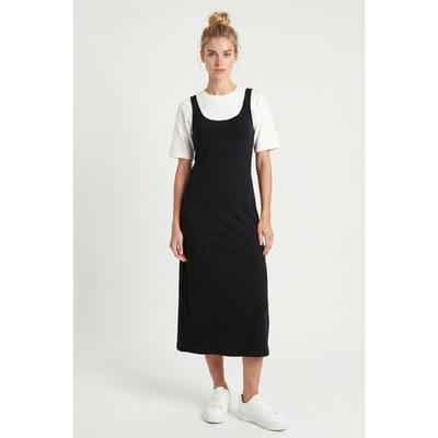Dames Mouwloze Midi Jersey Camisole Jurk