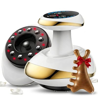 Multifunctionele Massage Apparaat - Elektrische Cupping Apparaat Cellulite - Cup Massage - Gua Sha - Full Body - Draadloos - Rood licht - 9 standen en temperaturen
